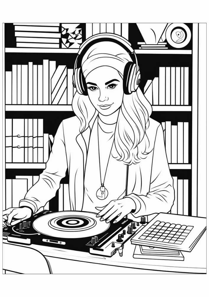 Woman Coloring Pages 18