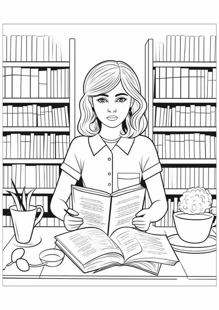 Woman Coloring Pages 19