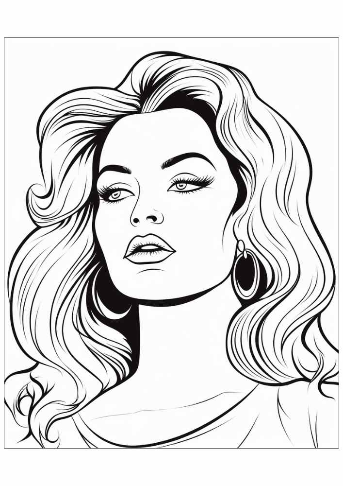 Woman Coloring Pages 21