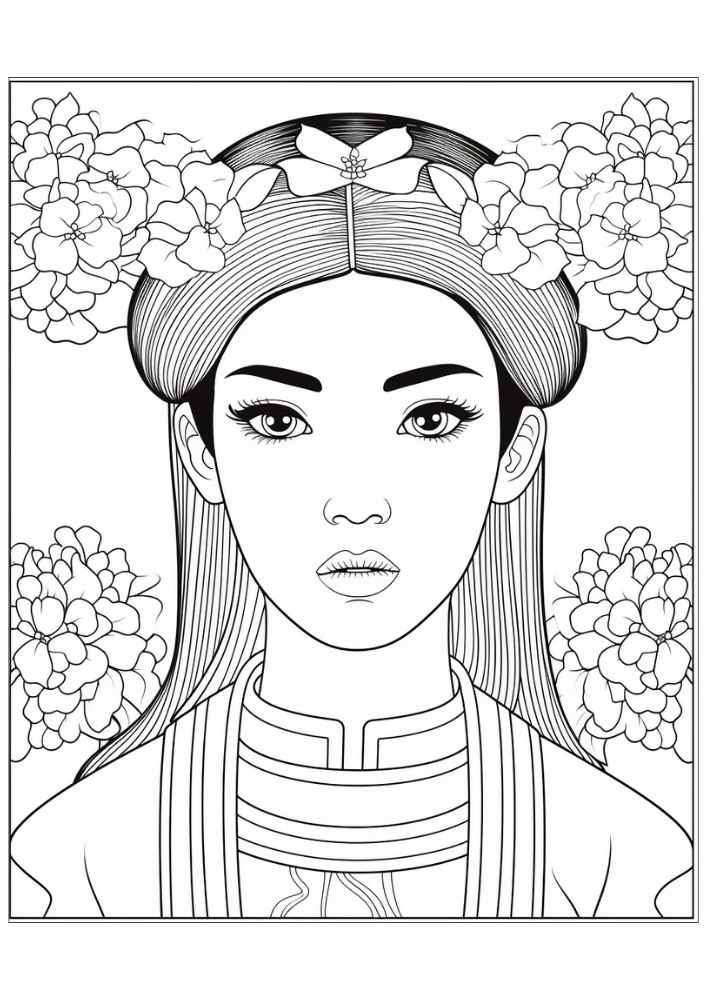 Woman Coloring Pages 7