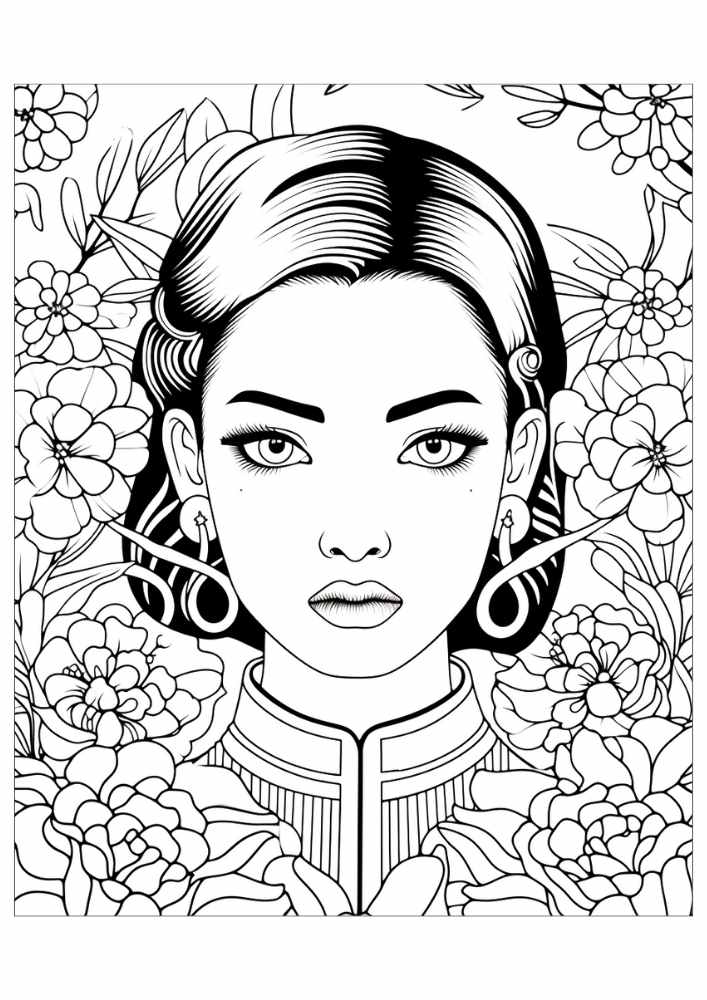 Woman Coloring Pages 8