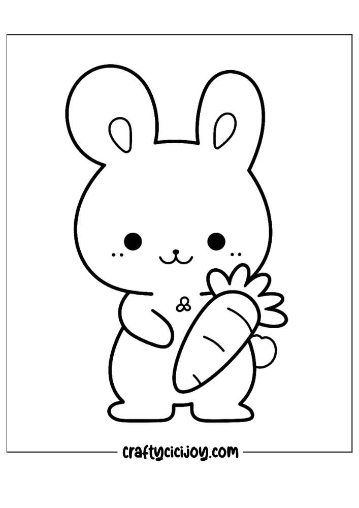 30+ Free Printable Cute Easter Coloring Pages