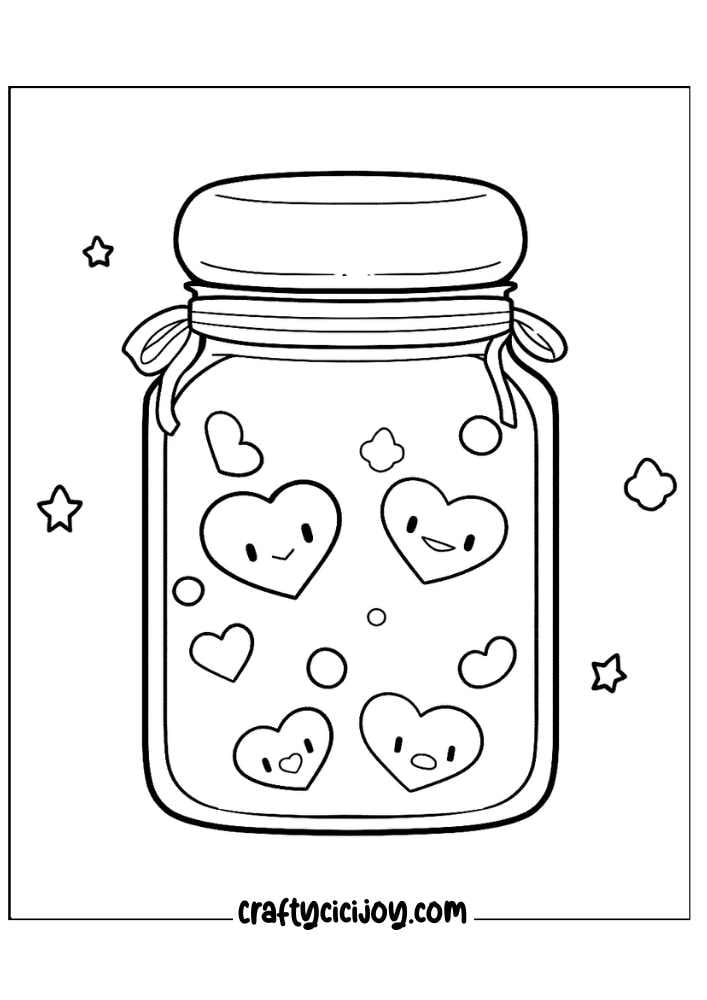 Cute Valentine's Coloring Pages: 30 Free PDF Printables - Crafty Cici Joy