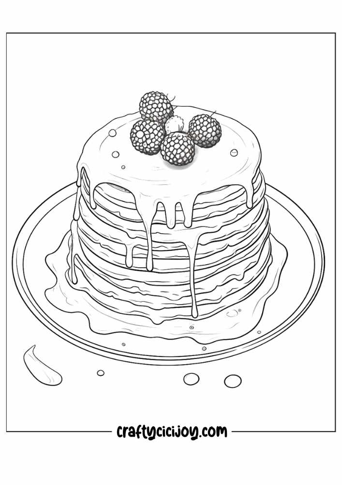 pancake coloring page 20 1