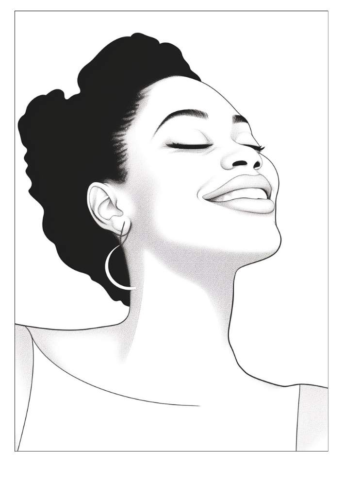 60+ Free Black Women Coloring Pages For Adults
