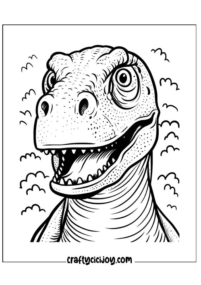 Dinosaur coloring pages for adults 12