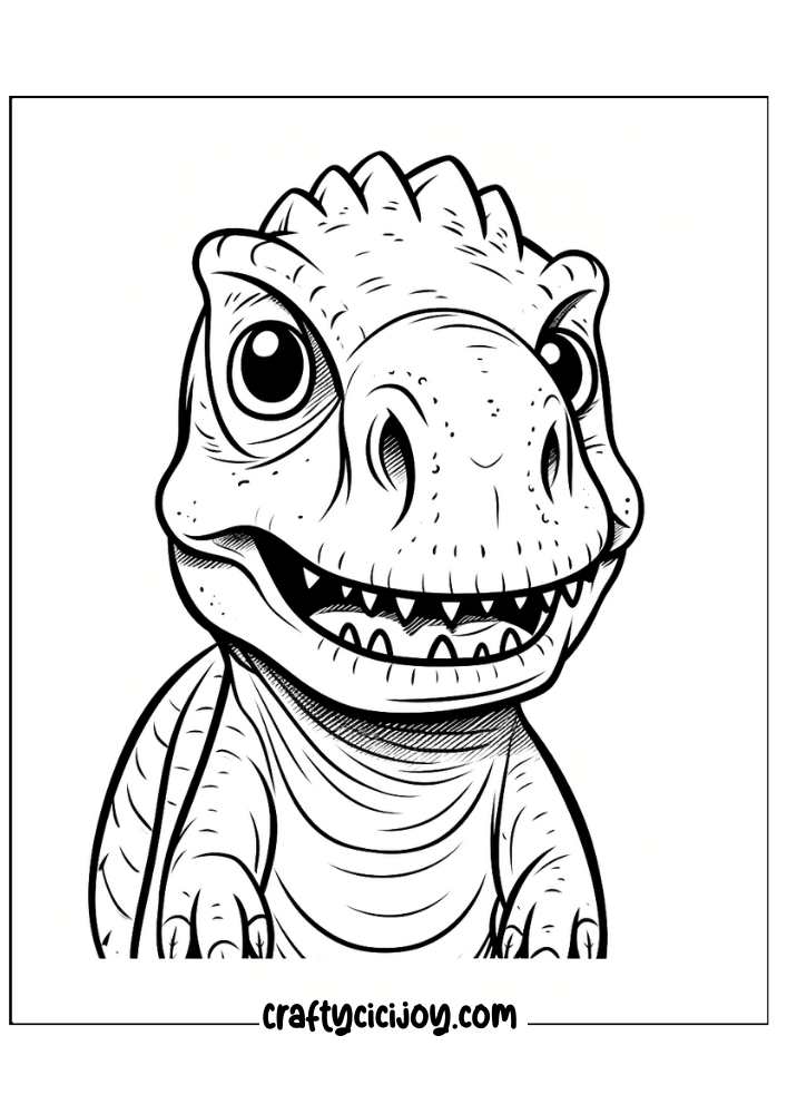 Dinosaur coloring pages for adults 7