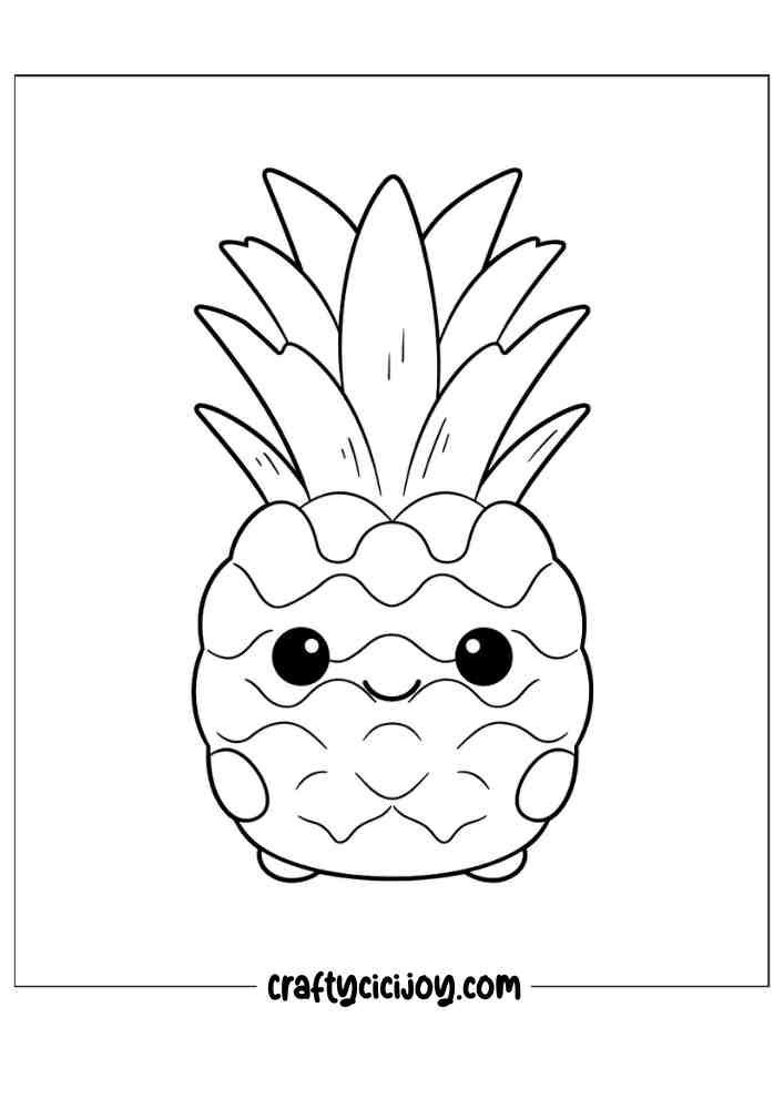 Cute summer coloring page 15
