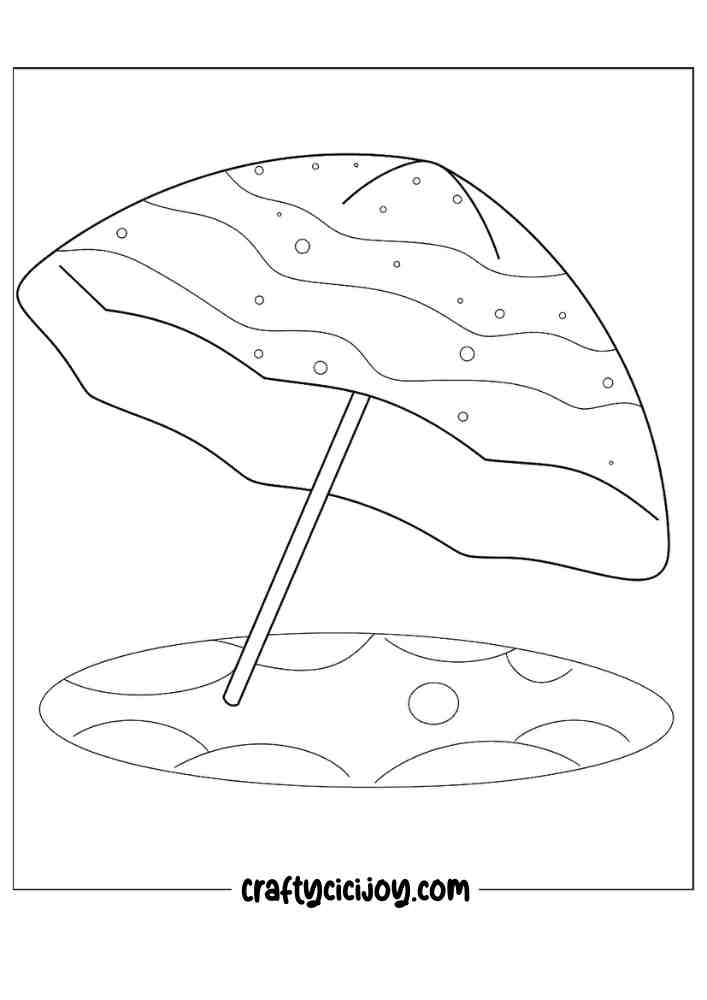 Cute summer coloring page 17