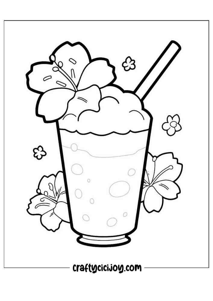 Cute summer coloring page 48
