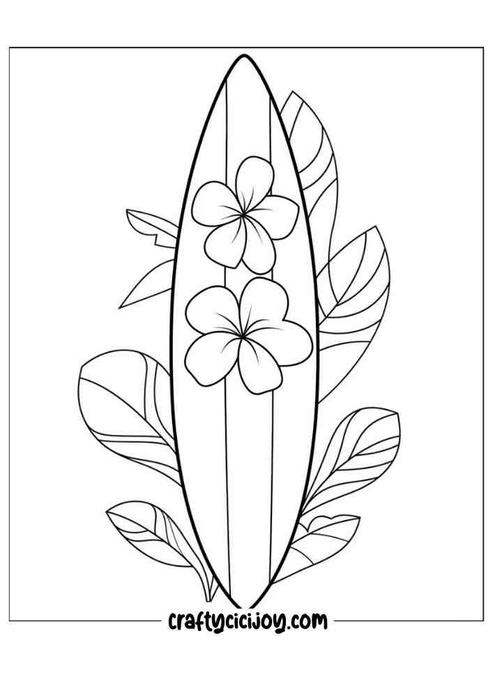 30 Cute Summer Coloring Pages (100% Free PDF Printable) - Crafty Cici Joy