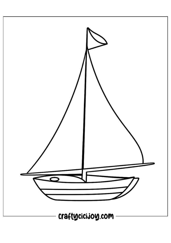 Cute summer coloring page 9