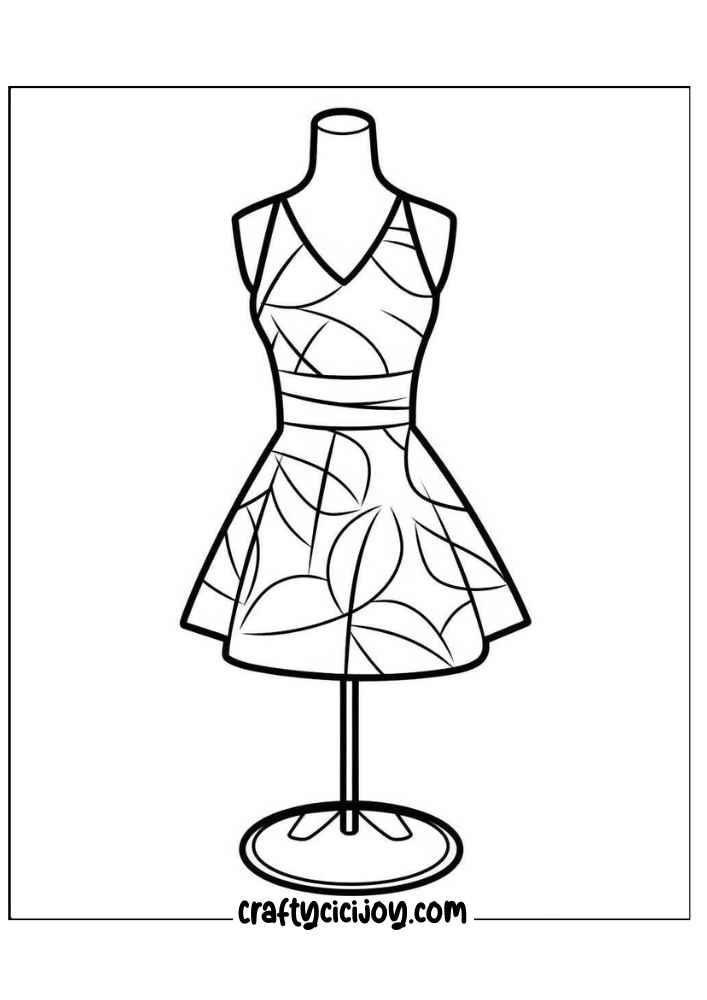 Fashion Coloring Page 107
