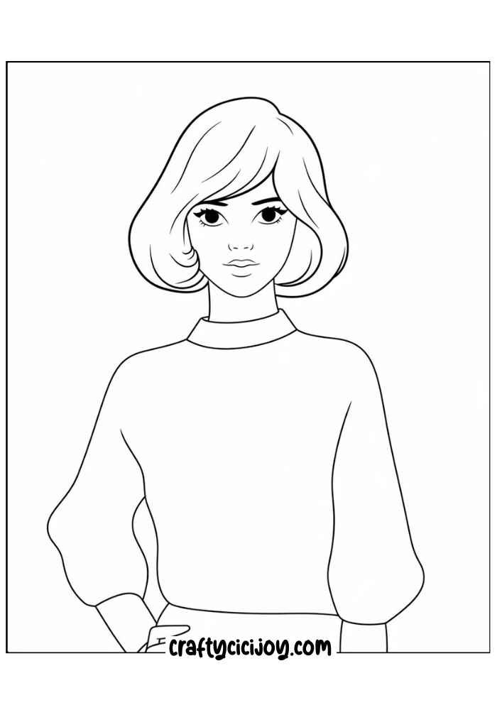 Fashion Coloring Pages (100% Free PDF Printable) | CraftyCiciJoy