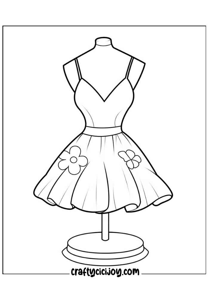 Fashion Coloring Page 130 1