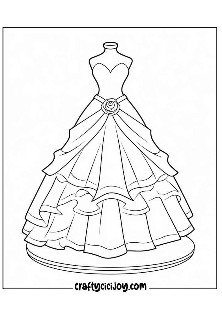 Fashion Coloring Page 132 1