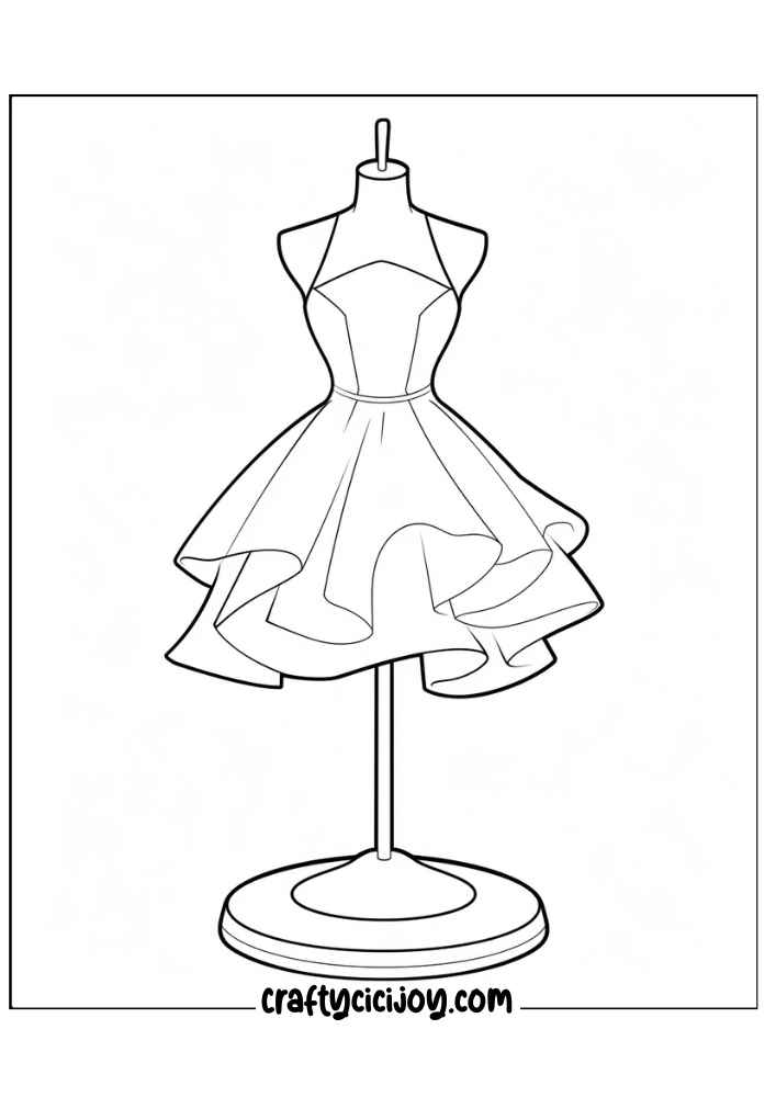 Fashion Coloring Page 23 1