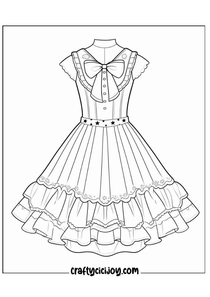Fashion Coloring Page 24