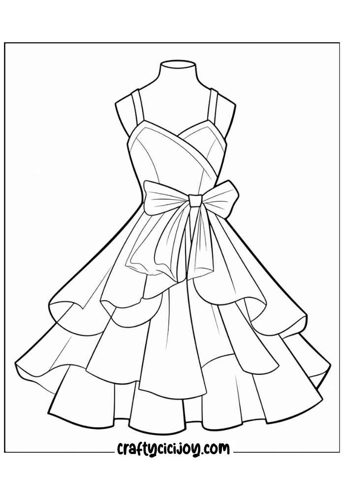Fashion Coloring Page 25 1