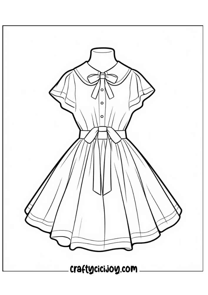 Fashion Coloring Page 26 1