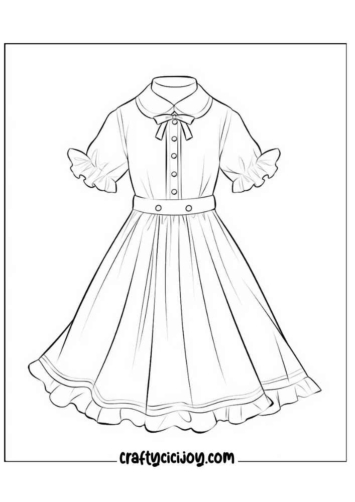 Fashion Coloring Page 28 1