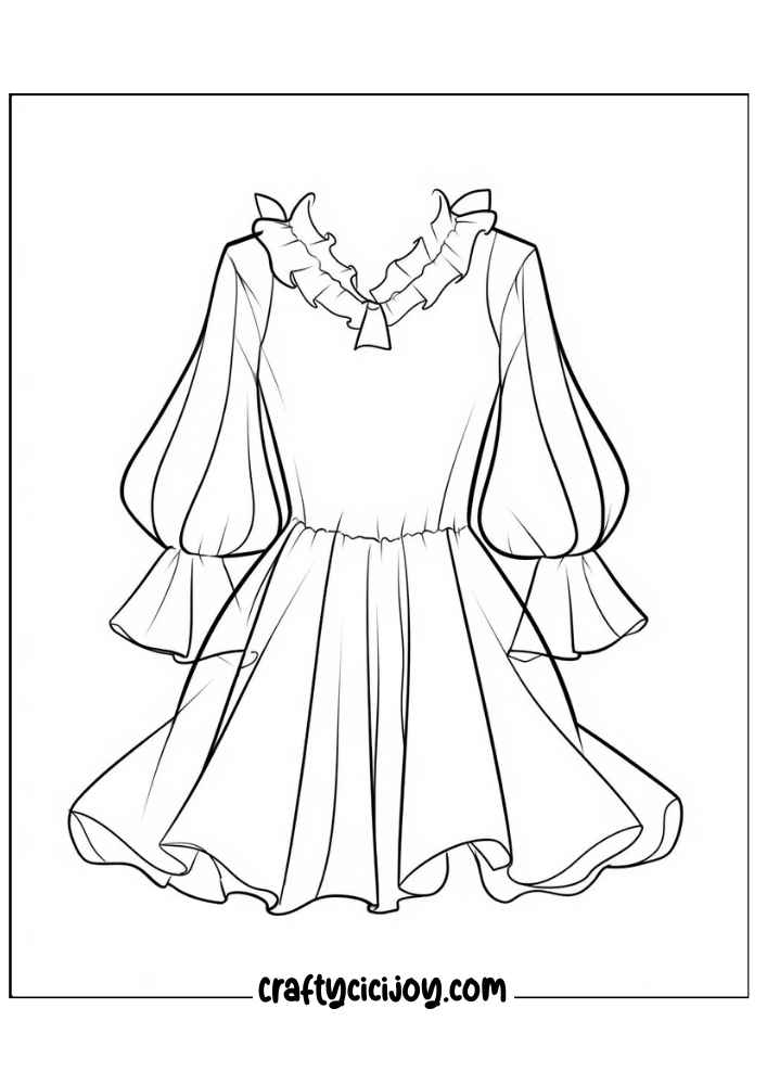 Fashion Coloring Page 7
