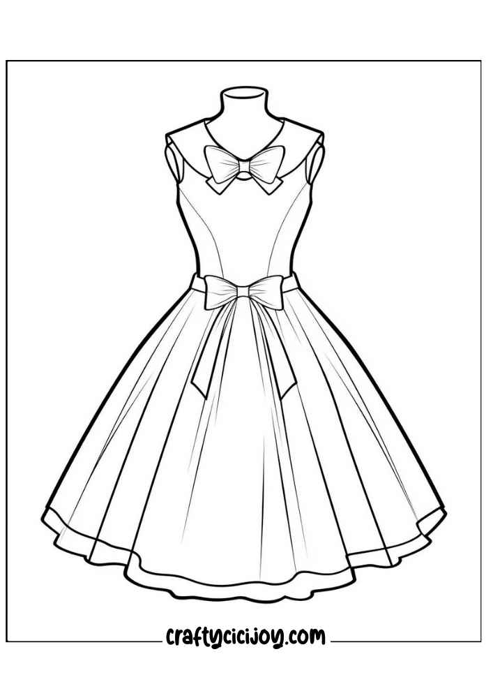 Fashion Coloring Page 8