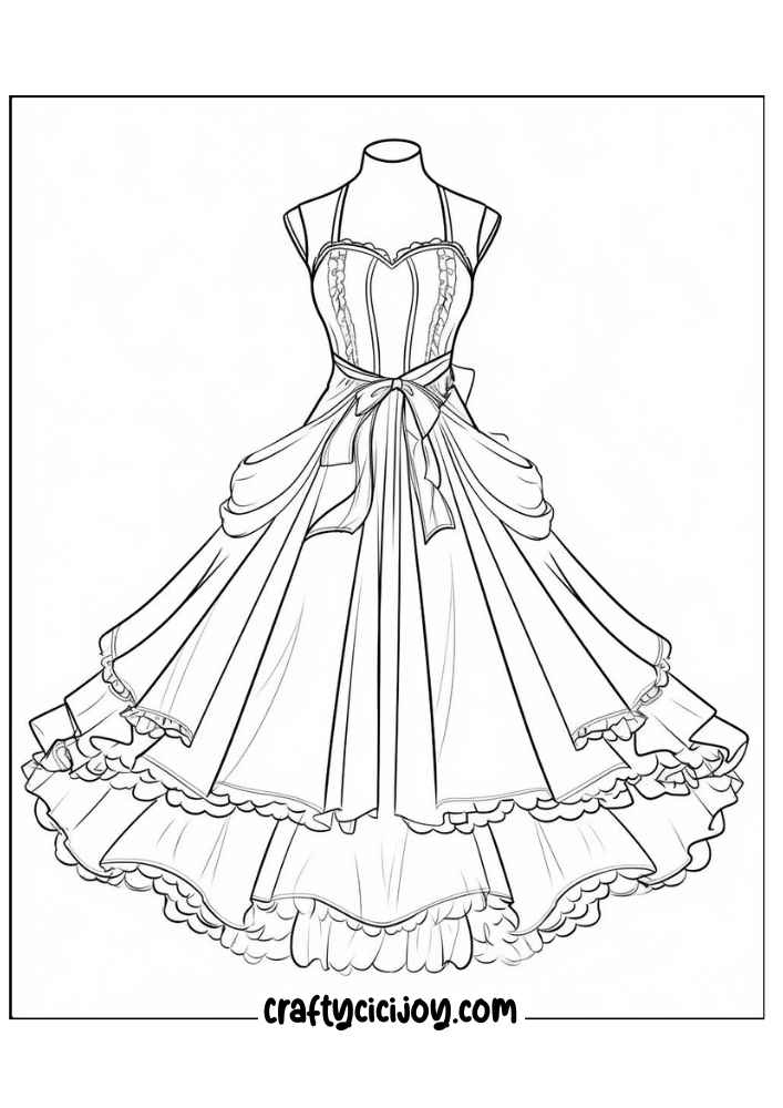 Fashion Coloring Page 9