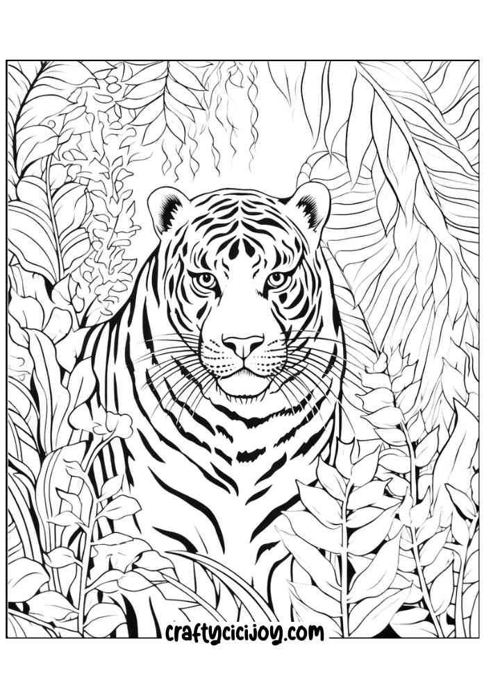 Jungle coloring page 101