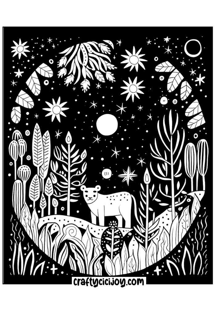 Jungle coloring page 106