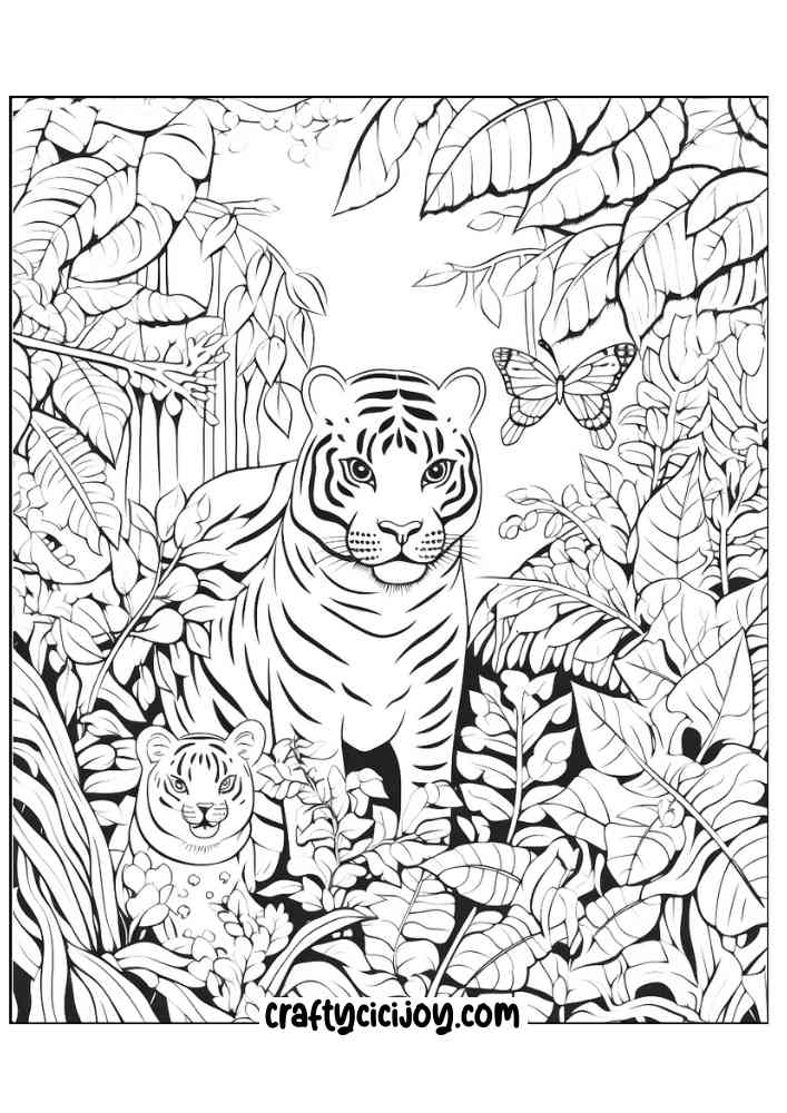 Jungle coloring page 11