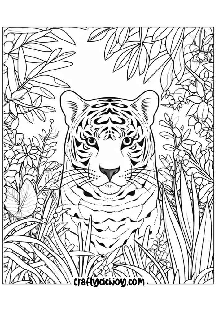 Jungle coloring page 12