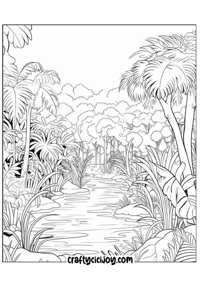 Jungle coloring page 15