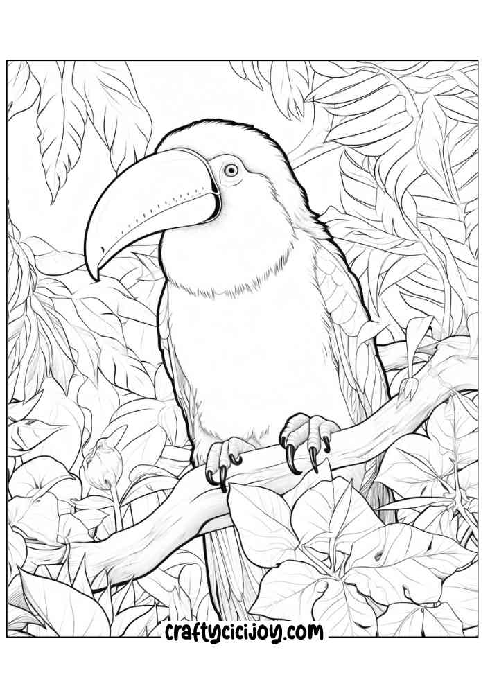 Jungle coloring page 16