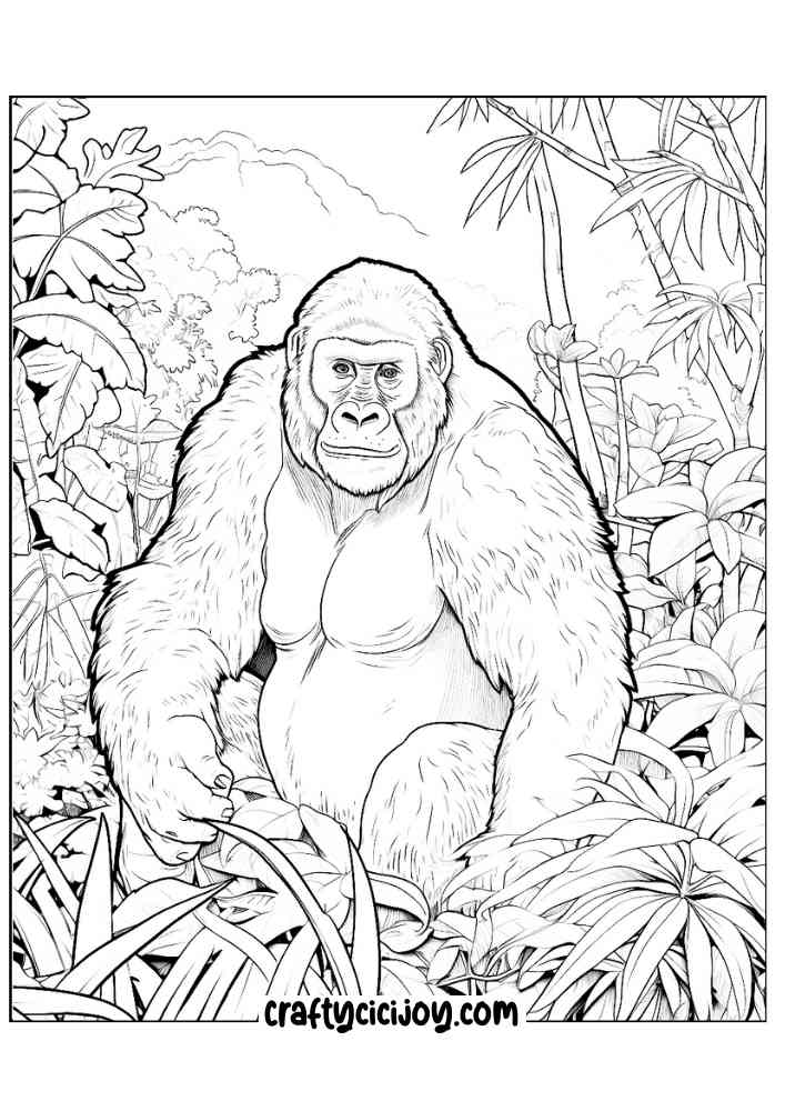 Jungle coloring page 17