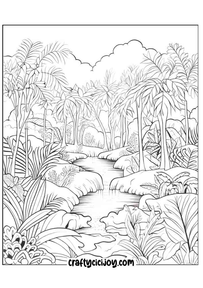 Jungle coloring page 22
