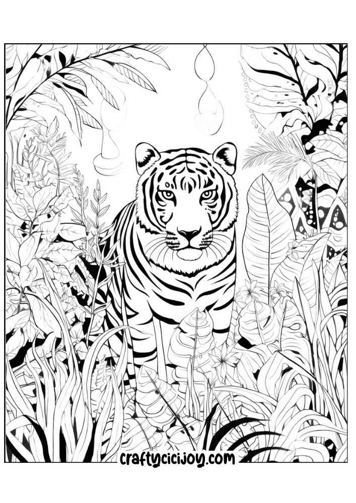 Jungle coloring page 23