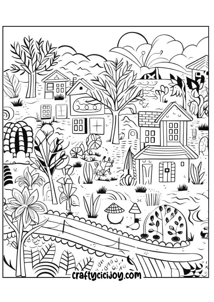 Jungle coloring page 33