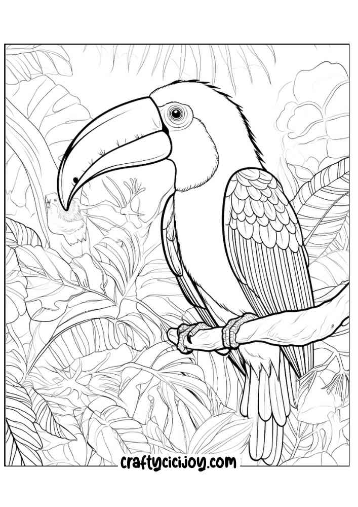 Jungle coloring page 4