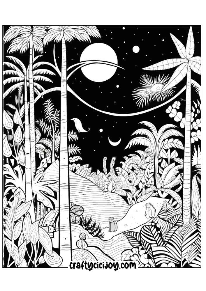 Jungle coloring page 59