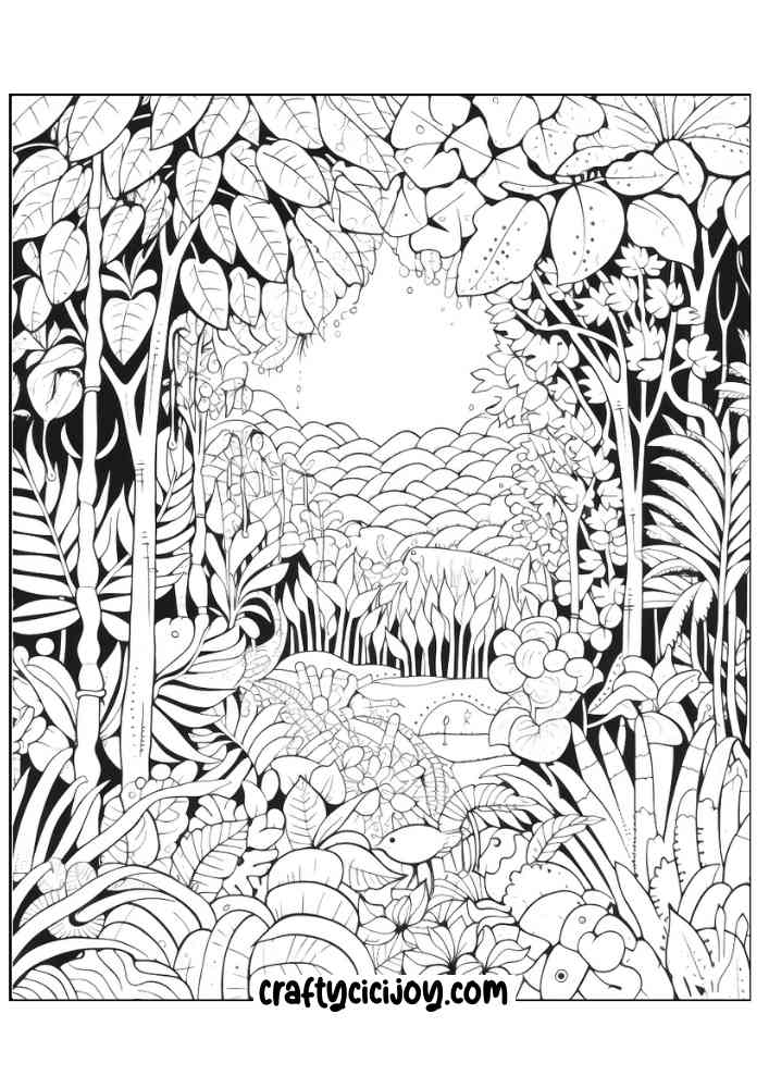 Jungle coloring page 62