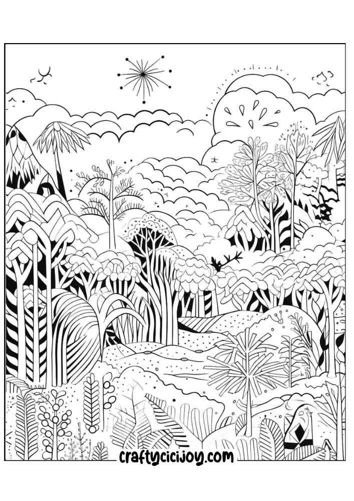 Jungle coloring page 65