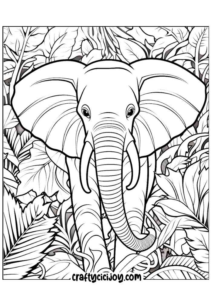Jungle coloring page 69