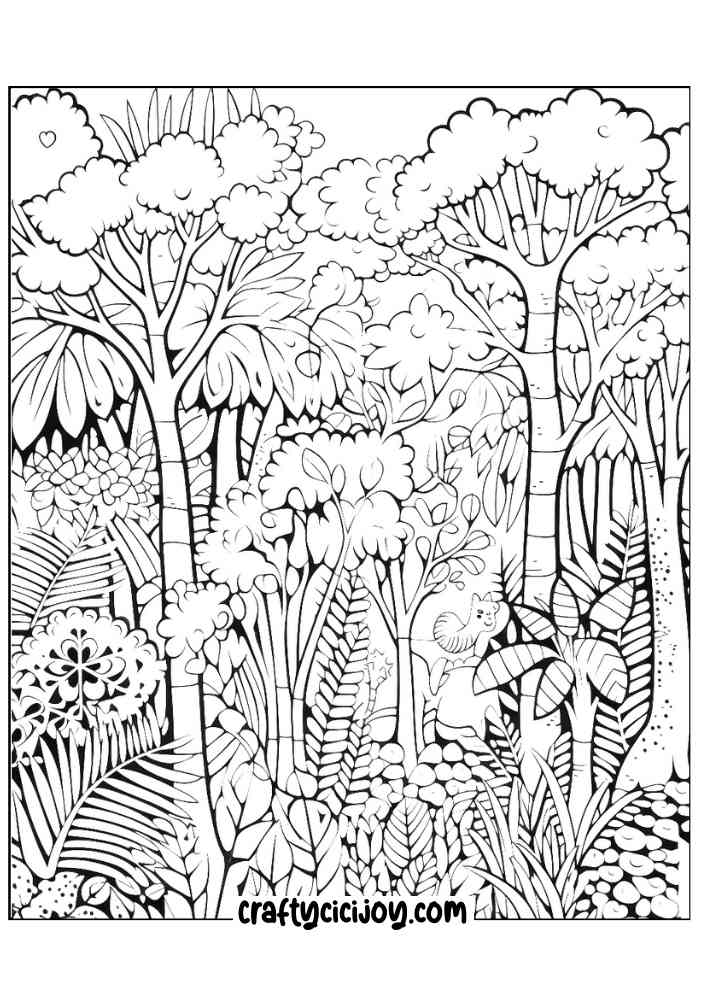 Jungle coloring page 71