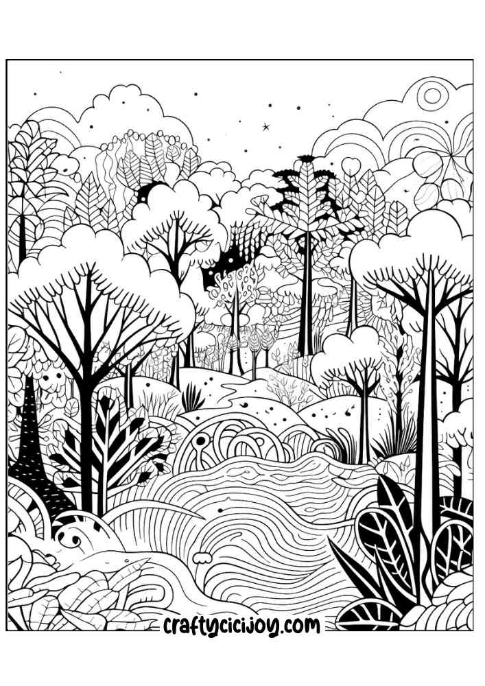 Jungle coloring page 76
