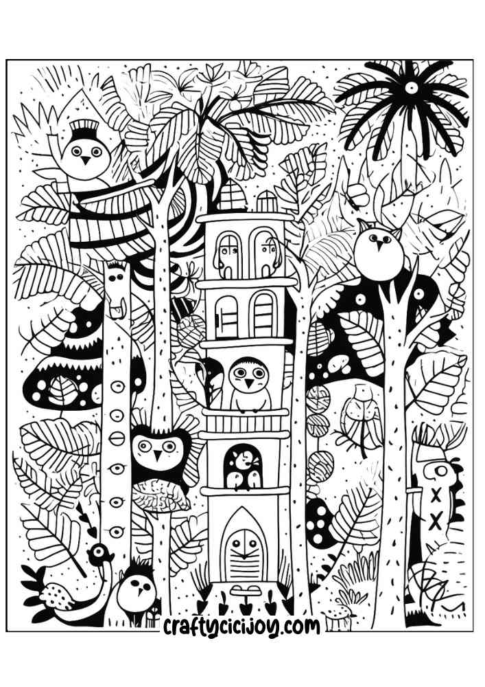 Jungle coloring page 77