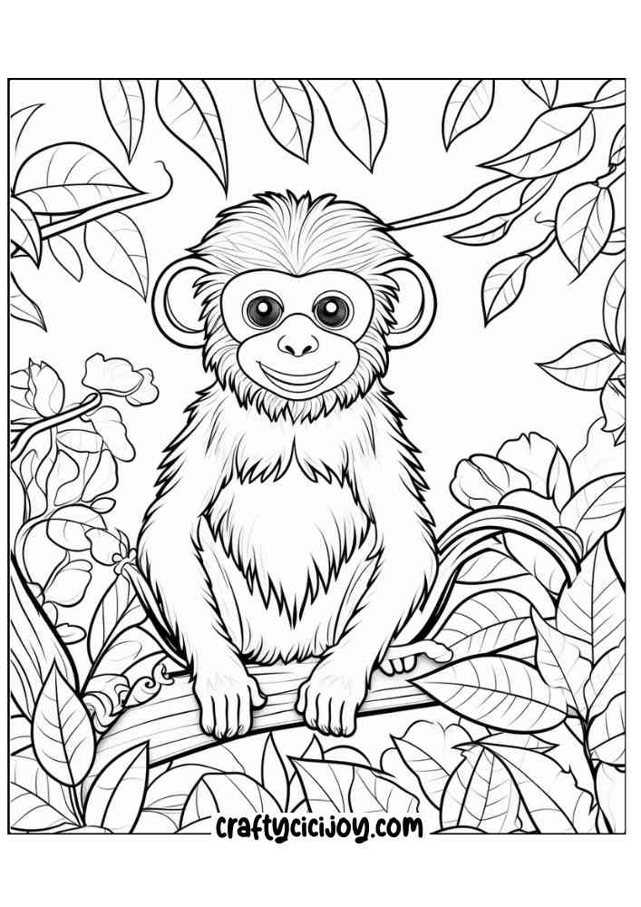 Jungle coloring page 8
