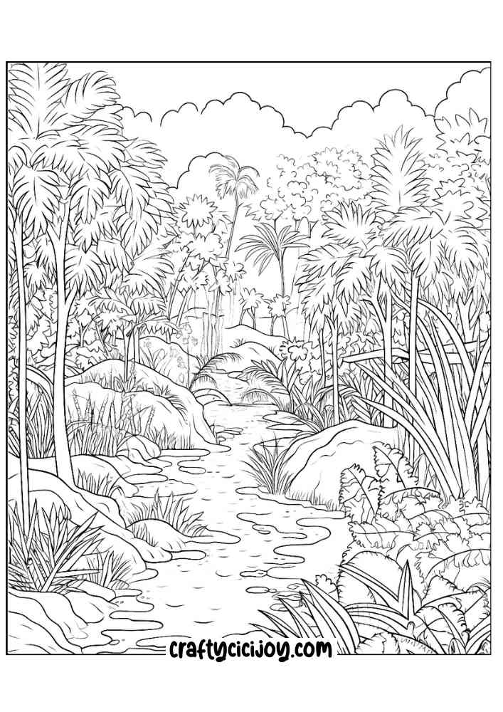 Jungle coloring page 82