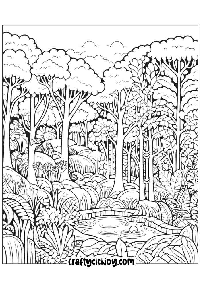 Jungle coloring page 83