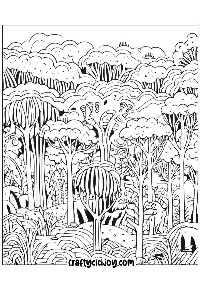 Jungle coloring page 86